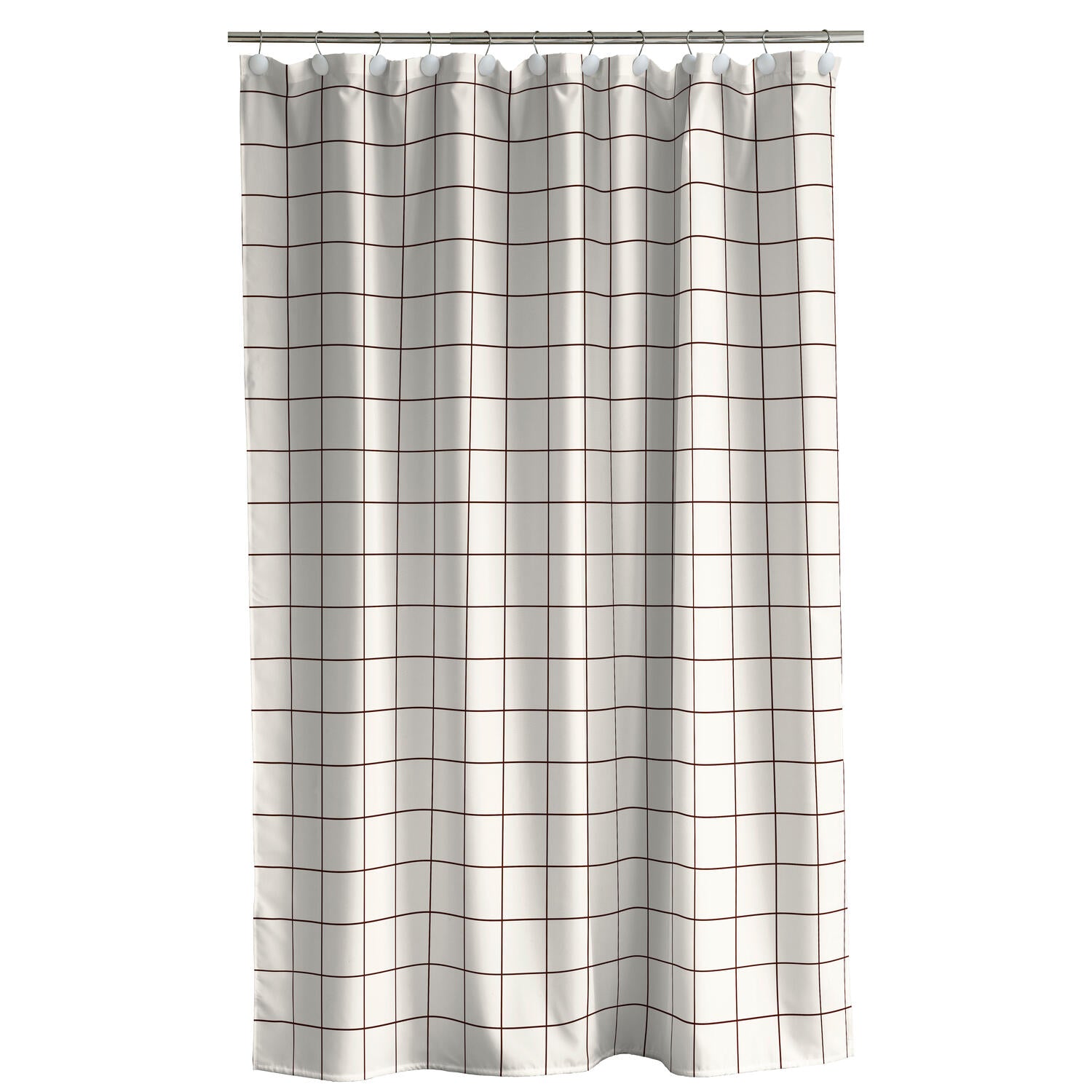 Badeforhæng, Off white - 180x200 cm.